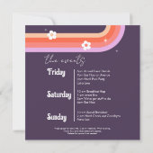 レトロ ラスト ディスコ ブライズゲートパーティー セーブザデート (裏面)