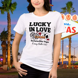 レトロ ラッキー イン ラブ ラスベガス バチェラー トライブレンドTシャツ