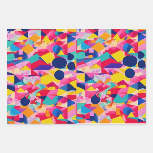 レトロ ラッピングペーパーシート (正面3)