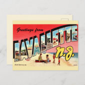 レトロ ラバレット ニュージェージー ポストカード (正面/裏面)