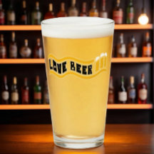 レトロ「ラブビール」ピントグラス