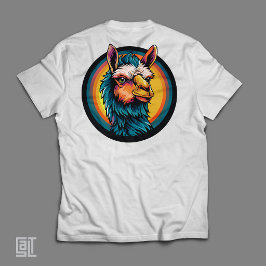 レトロ・ラマ・クラシック・チル・ビブス Tシャツ