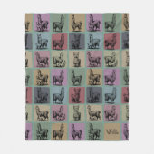 レトロ ラマ ブランケット コージー アルパカ アニマル ギフト (正面)