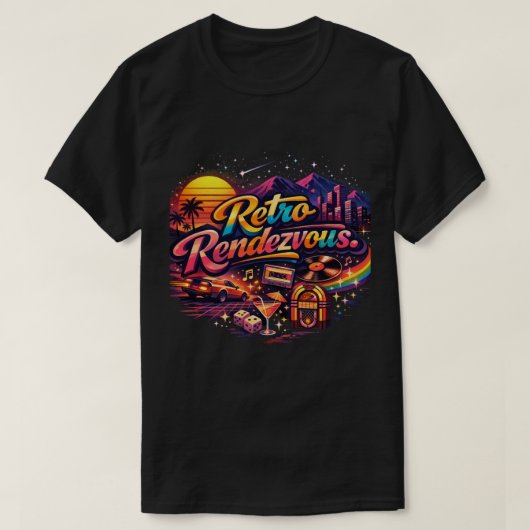 レトロ・ランデブー Tシャツ (デザイン正面)