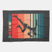 レトロ-ランニング キッチンタオル (横)