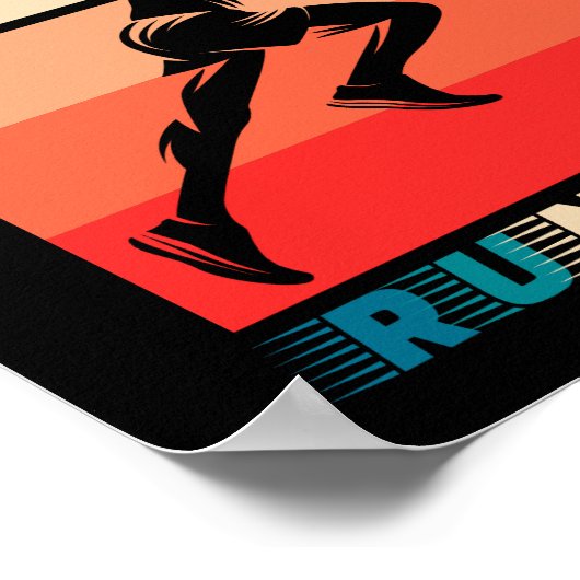 レトロ-ランニング ポスター (角)