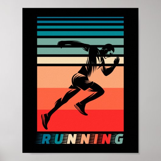 レトロ-ランニング ポスター (正面)