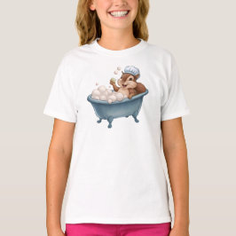 レトロ リス ベビーシャワー Tシャツ