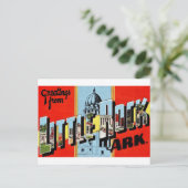 レトロ リトルロック アーカンソー 州 ポストカード (スタンド正面)