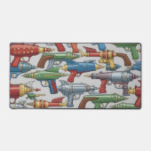 レトロ レイガン - 遊び心のあるSF武器 デスクマット (正面)