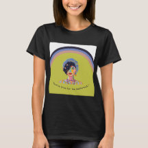 レトロ・レインボー・インスピレーション・ウィメンズTシャツ