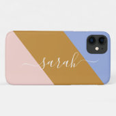 レトロ・レインボー・グラフィック 名前入り Case-Mate iPhoneケース (裏面(横))