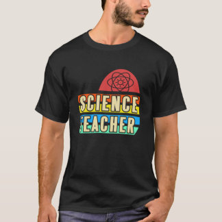 レトロ レインボー 理科教師 ネิร์ド 物理学 誇り Tシャツ