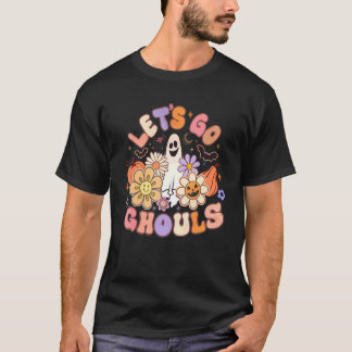 レトロ レッツゴー グール グルービー かわいい 幽霊 ハロウィン Tシャツ