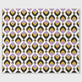 レトロ、レトロオーナメント ラッピングペーパー (フラット)