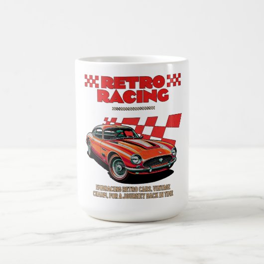 レトロ レーシング コーヒー マグ (中央)