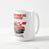 レトロ レーシング コーヒー マグ (正面右)