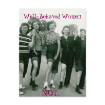 レトロ/ロカビリー女性用はがき