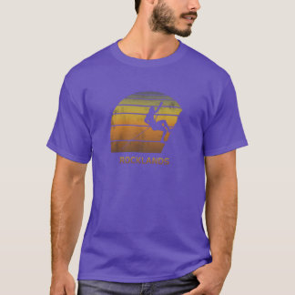 レトロ・ロックランズ南アフリカ・ロッククライミング・ファンgif tシャツ