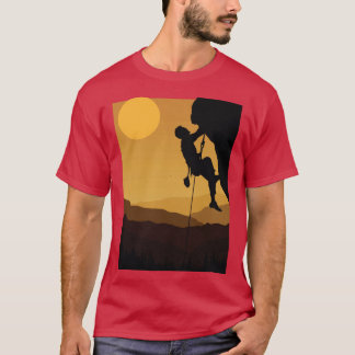 レトロ ロック クライミング ボルダリング 80年代 山 岩 C Tシャツ