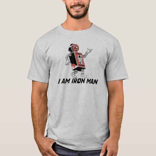 "レトロ・ロボット" Tシャツ (正面)