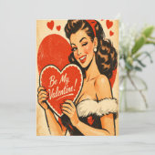 レトロ ロマンス 1940年代 ヴィンテージ バレンタイン カード (スタンド正面)
