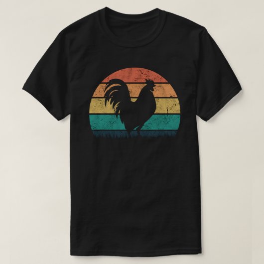レトロ・ロースター Tシャツ (デザイン正面)