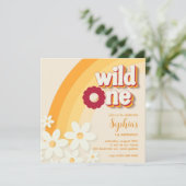 レトロ"ワイルドワン"第1の誕生日招待状 | グルーフ 招待状 (スタンド正面)