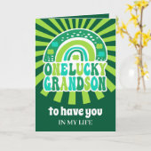 レトロ ワン ラッキー グランドサン セントパトリックデー カード (黄色い花)