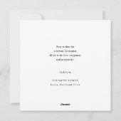 レトロ |ヴィンテージおもしろいキツネ雪の上で下りそりに乗る シーズンカード (裏面)