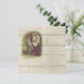 レトロ |ヴィンテージのクリスマス シーズンカード (スタンド正面)