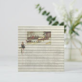 レトロ |ヴィンテージのクリスマス シーズンカード (スタンド正面)