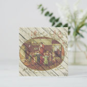 レトロ |ヴィンテージのクリスマス シーズンカード (スタンド正面)