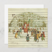 レトロ |ヴィンテージのクリスマス シーズンカード (正面/裏面)