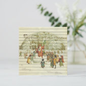 レトロ |ヴィンテージのクリスマス シーズンカード (スタンド正面)