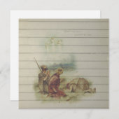 レトロ |ヴィンテージのクリスマス シーズンカード (正面/裏面)