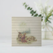 レトロ |ヴィンテージのクリスマス シーズンカード (スタンド正面)