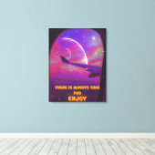 レトロ/ヴィンテージキャンバス印刷 キャンバスプリント (インサイチュ (ウッドフロア))