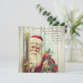 レトロ |ヴィンテージサンタクロースすてき顔 シーズンカード (スタンド正面)