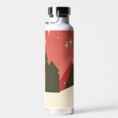 レトロ/ヴィンテージメリークリスマスツリー ウォーターボトル (右面)