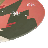 レトロ/ヴィンテージメリークリスマスツリー カッティングボード (角)