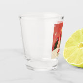 レトロ/ヴィンテージメリークリスマスツリー ショットグラス (左)