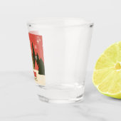 レトロ/ヴィンテージメリークリスマスツリー ショットグラス (右)