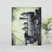 レトロ,ヴィンテージ列車,スチームパンクスタイル,サイエンスフィクションテーマ (スタンド正面)