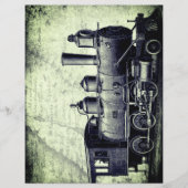 レトロ,ヴィンテージ列車,スチームパンクスタイル,サイエンスフィクションテーマ (正面)