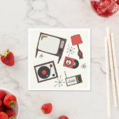 レトロ、ヴィンテージ家庭用品 スタンダードカクテルナプキン (インサイチュ)