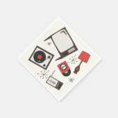 レトロ、ヴィンテージ家庭用品 スタンダードカクテルナプキン (角)