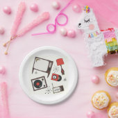 レトロ、ヴィンテージ家庭用品 ペーパープレート (パーティー)