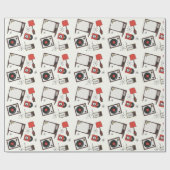 レトロ、ヴィンテージ家庭用品 ラッピングペーパー (フラット)