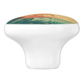 レトロ/ヴィンテージ熱帯/ハワイアン夕日 セラミックノブ (側面)